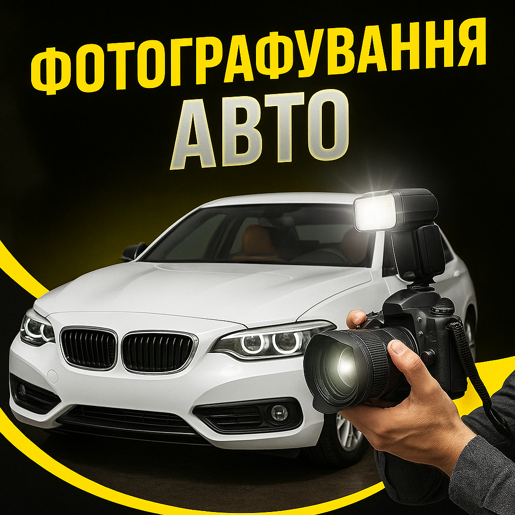 Професійне фотографування авто